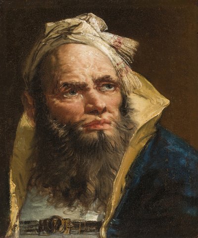 Głowa filozofa, ok. 1750-55 autorstwa Giovanni Battista Tiepolo