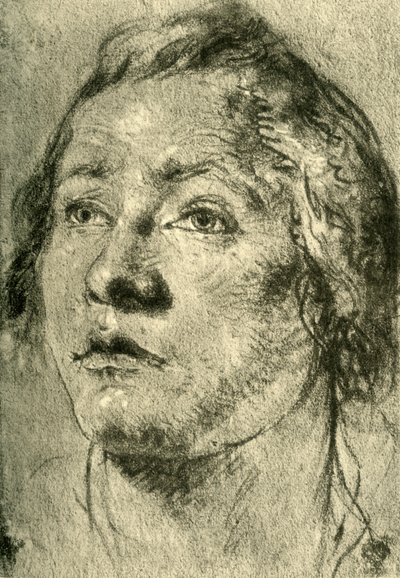 Głowa młodzieńca, połowa XVIII wieku, 1928 autorstwa Giovanni Battista Tiepolo