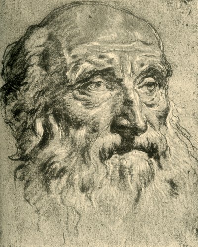 Głowa starego człowieka, połowa XVIII wieku, 1928 autorstwa Giovanni Battista Tiepolo