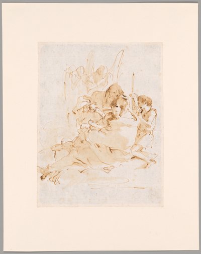 Święta Rodzina ze świętym Janem i dwoma aniołami autorstwa Giovanni Battista Tiepolo