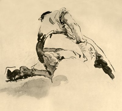 Klęcząca postać widziana z tyłu, połowa XVIII w., 1928 autorstwa Giovanni Battista Tiepolo
