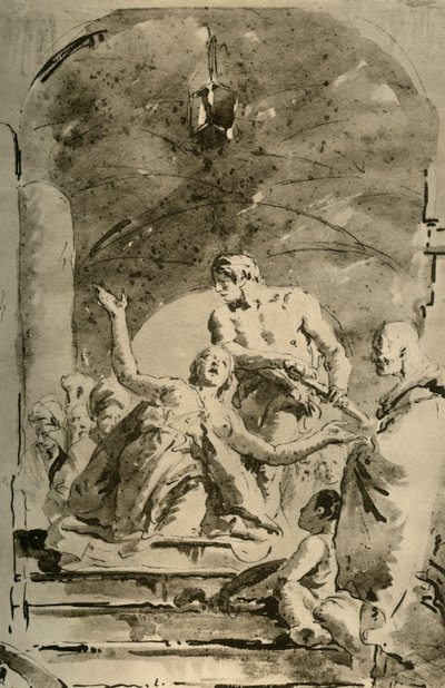 Męczeństwo S. Giustiny, ok. 1730, 1928 autorstwa Giovanni Battista Tiepolo