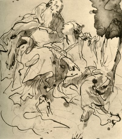 Stary mężczyzna i młoda kobieta, 1761, 1928 autorstwa Giovanni Battista Tiepolo
