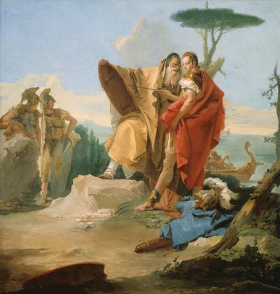 Rinaldo i mag z Ascalonu autorstwa Giovanni Battista Tiepolo