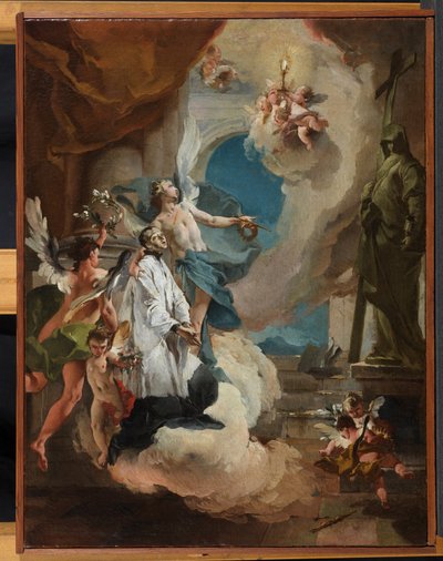 Św. Alojzy Gonzaga w chwale, ok. 1726 autorstwa Giovanni Battista Tiepolo