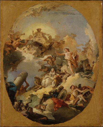 Apoteoza monarchii hiszpańskiej autorstwa Giovanni Battista Tiepolo