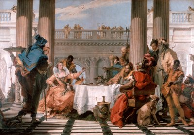 Bankiet Kleopatry, 1743-1744 autorstwa Giovanni Battista Tiepolo