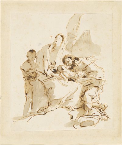 Święta Rodzina autorstwa Giovanni Battista Tiepolo