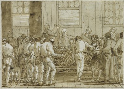 Proces, c.1790 autorstwa Giovanni Battista Tiepolo