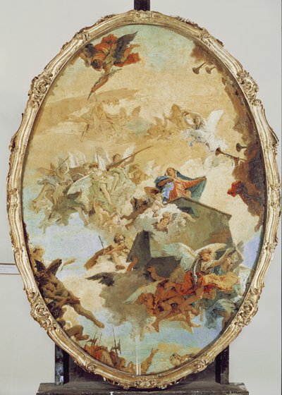 Tłumaczenie Świętego Domu z Nazaretu na Loreto autorstwa Giovanni Battista Tiepolo