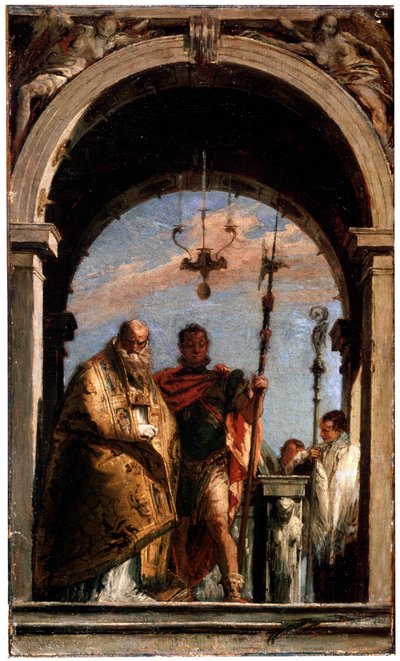 Dwóch świętych, 1740-1745. autorstwa Giovanni Battista Tiepolo