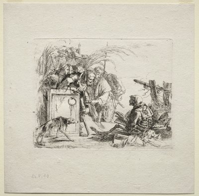 Różne kaprysy: Audiencja dająca śmierć, 1785. autorstwa Giovanni Battista Tiepolo