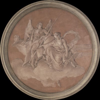 Cnota i obfitość, 1760 (fresk przeniesiony na płótno) autorstwa Giovanni Battista Tiepolo