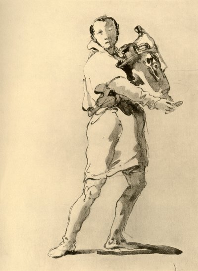 Młodość z Amforą, połowa XVIII wieku, 1928 autorstwa Giovanni Battista Tiepolo