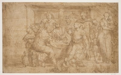 Wieczerza w Emaus autorstwa Giovanni Battista Zelotti