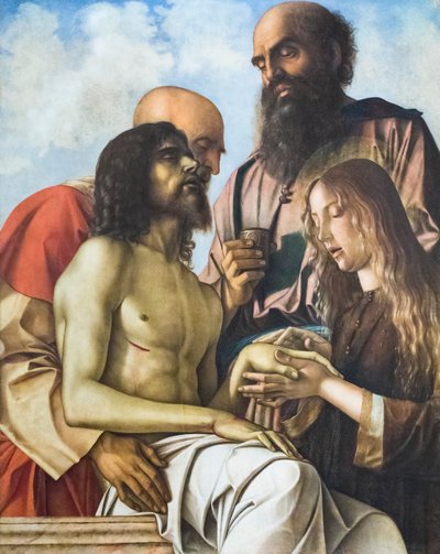 Lament nad martwym Chrystusem, ok. 1473-76 (olej na desce) autorstwa Giovanni Bellini