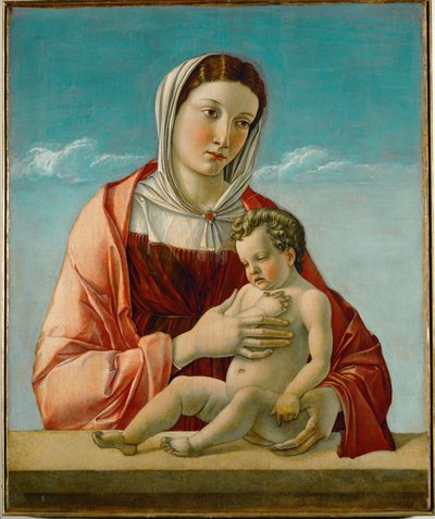 Madonna z Dzieciątkiem (obraz na drewnie) autorstwa Giovanni Bellini