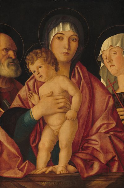 Madonna z Dzieciątkiem ze świętymi, ok. 1930 14901500. autorstwa Giovanni Bellini