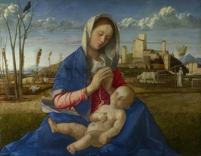 Madonna z Łąki. Około 1500 autorstwa Giovanni Bellini