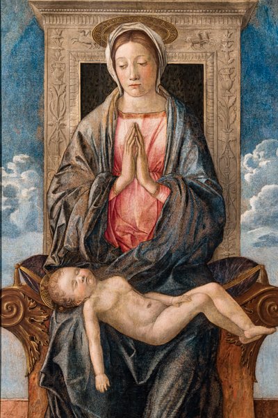 Madonna ze śpiącym dzieckiem, Giovanni Bellini, ok.1470. autorstwa Giovanni Bellini