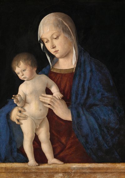 Madonna z błogosławieństwem Dzieciątka, ok. 1475 (olej na desce) autorstwa Giovanni Bellini