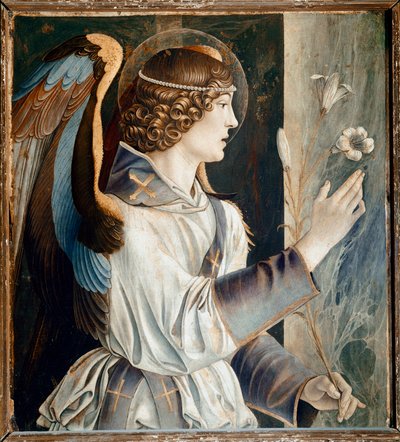 Poliptyk św. Wincentego Ferriera: Anioł Zwiastowania (Poliptyk św. autorstwa Giovanni Bellini