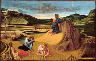 Agonia w ogrodzie, ok. 1465 (tempera na panelu) autorstwa Giovanni Bellini