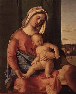 Madonna z Dzieciątkiem z darczyńcą autorstwa Giovanni Bellini
