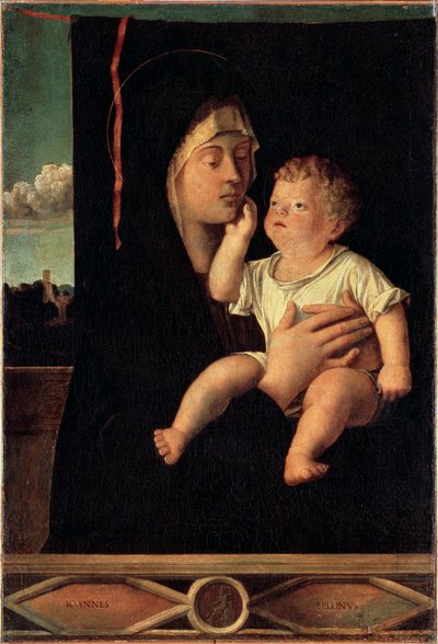 Dziewica z Dzieciątkiem, XV lub początek XVI wieku autorstwa Giovanni Bellini
