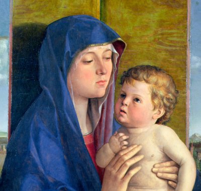 Olej Virgin of the Pear na detalu panelu 76900 autorstwa Giovanni Bellini