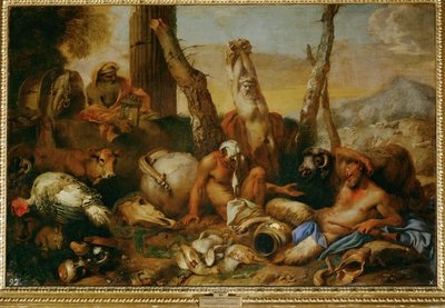 Diogenes (obraz na płótnie) autorstwa Giovanni Benedetto (1609-64) Castiglione