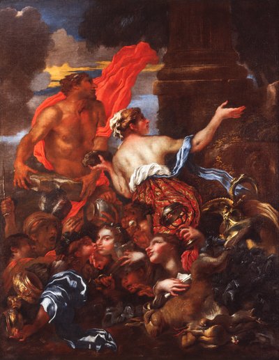 Deucalion i Pyrrha autorstwa Giovanni Benedetto Castiglione