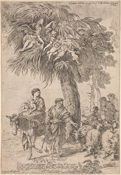 Ucieczka do Egiptu autorstwa Giovanni Benedetto Castiglione
