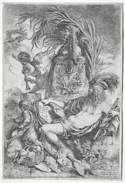 Geniusz Castiglione, 1648. autorstwa Giovanni Benedetto Castiglione