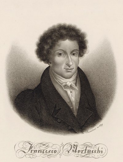 Portret kompozytora Francesco Morlacchi 1784-1841, 1829. autorstwa Giovanni Bernardoni
