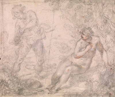 Ruggiero uwalnia Angelica autorstwa Giovanni Biliverti