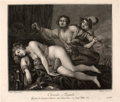Lament Tancrediego nad ciałem Kloryndy autorstwa Giovanni Biliverti