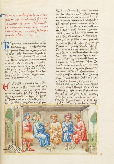 Dekameron, Kiedy Bóg uczył rysować - Michele Scalza i młodzież , Szósty dzień, opowiadanie 6. autorstwa Giovanni Boccaccio