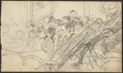 Publiczność w paryskim teatrze I autorstwa Giovanni Boldini