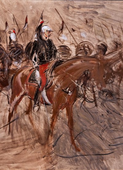 Dragoni na koniach autorstwa Giovanni Boldini