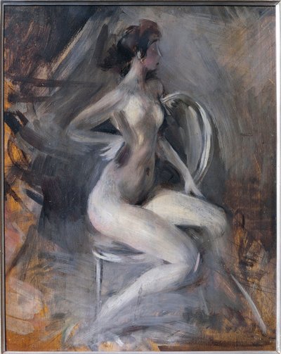 Włochy, Ferrara, dynamiczny akt autorstwa Giovanni Boldini