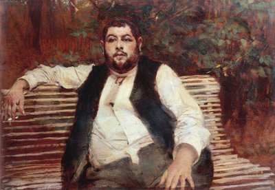 Włochy, Ferrara, Ogrodnik Zasłony-Picard autorstwa Giovanni Boldini