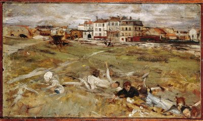 Włochy, Przedmieście Paryża (olej na płótnie) autorstwa Giovanni Boldini