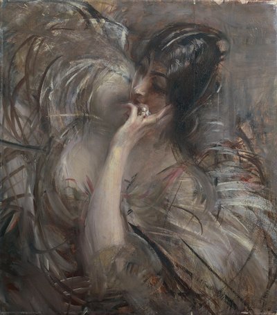 Włochy, Portret Madame De Joss autorstwa Giovanni Boldini