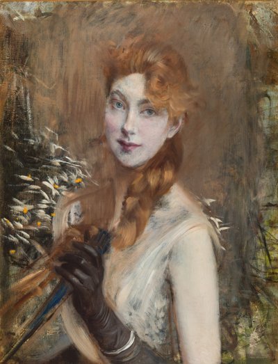 Blond warkocz, ok. 1891 r. autorstwa Giovanni Boldini