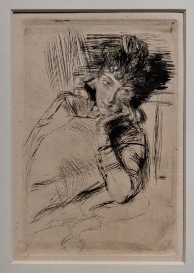 Zamyślona kobieta autorstwa Giovanni Boldini
