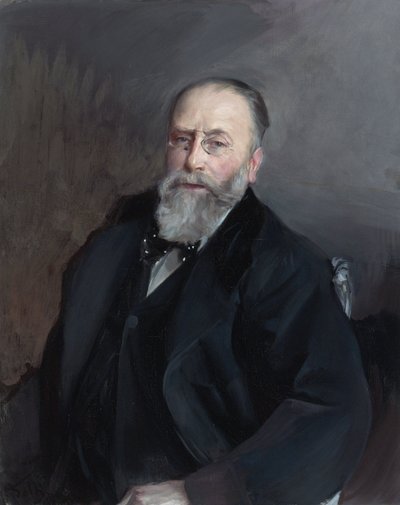„Portret Edmonda de Rothschilda (1845-1934) francuskiego bankiera, filantropa i kolekcjonera” (Edmond James de Rothschild) Obraz Giovanniego Boldiniego (1842-1931) 1903 Ze zbiorów prywatnych autorstwa Giovanni Boldini