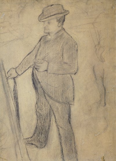 Portret Boldiniego, autorstwa Edgara Degasa (1834-1917), rysunek autorstwa Giovanni Boldini