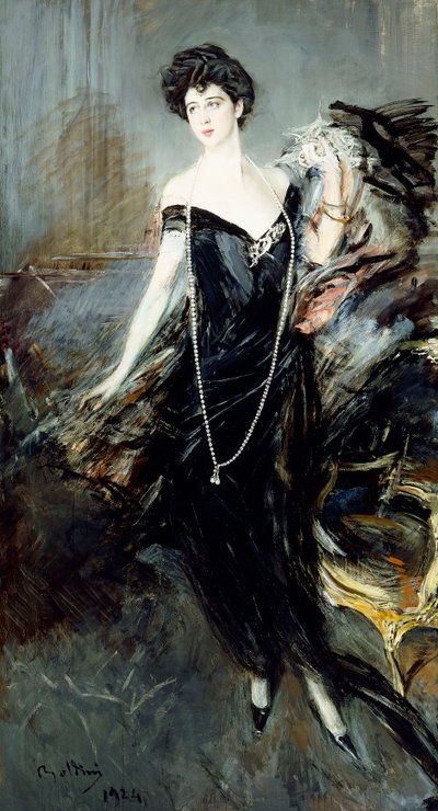 Portret Donny Franca Florio, 1924 autorstwa Giovanni Boldini