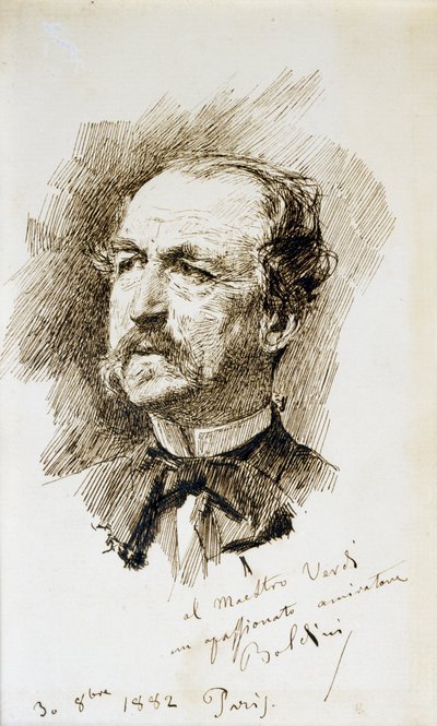 Portret Emanuele Muzio (Zibello .) autorstwa Giovanni Boldini